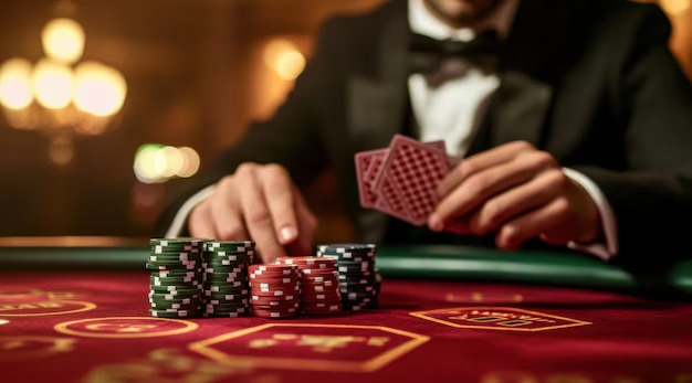 Live dealer table interface showing bet placement and dealer interaction on slot88jp